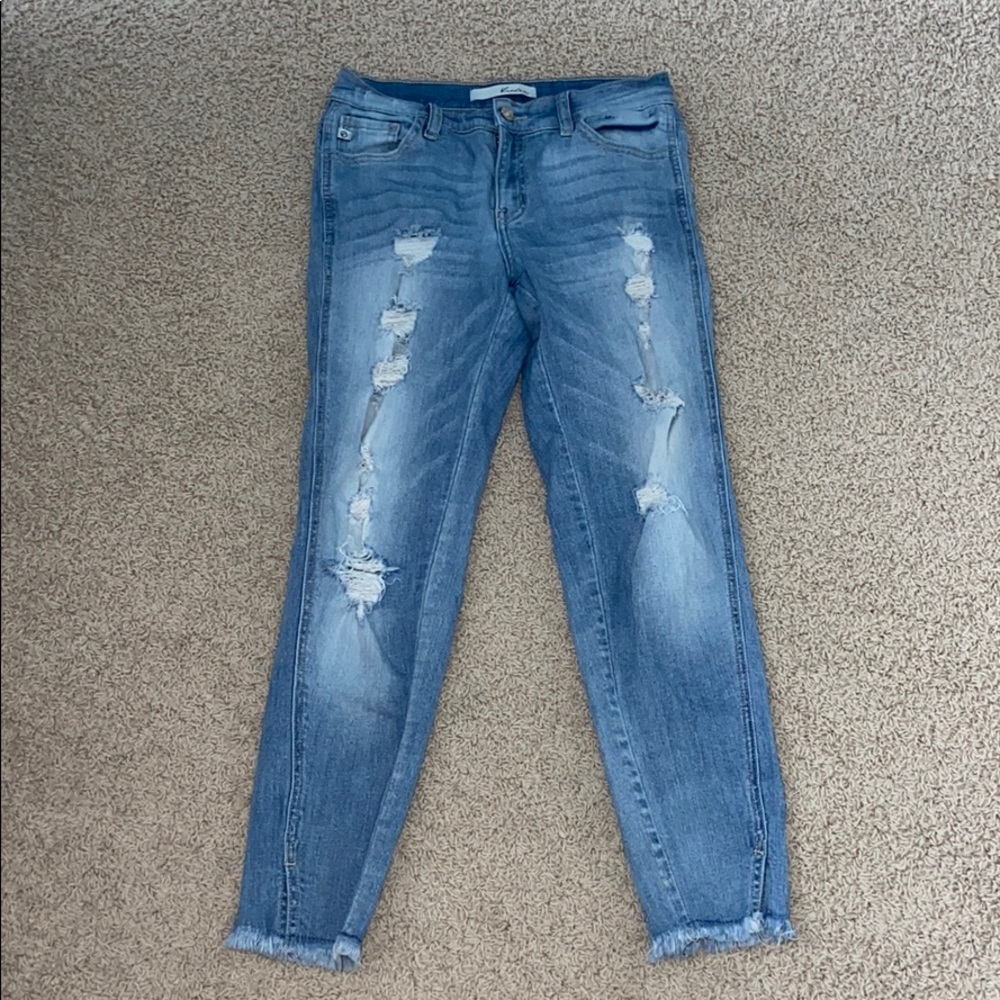 Kancan skinny ripped jeans